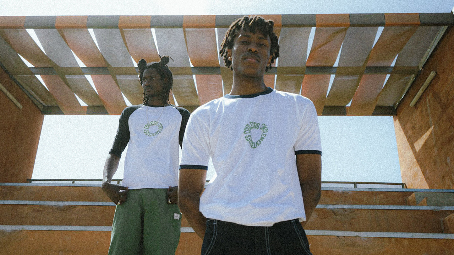 T-shirt Ringer vert